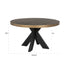 Ville Shargreen Black & Brass Frame Circle 4 Seater Dining Table